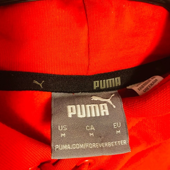 Puma Hoodie Red Size Medium - Picture 3 of 3
